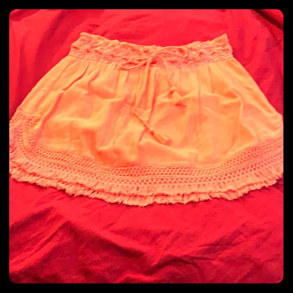 Orange skirt/cover up